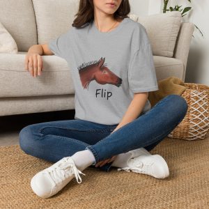 Horse Head T-Shirt – “Flip” Casual Equestrian Tee