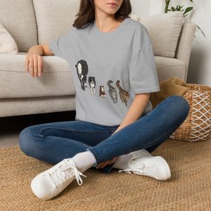 Farm Animal Lineup T-Shirt — Cow, Dog & Barnyard Friends Graphic Tee