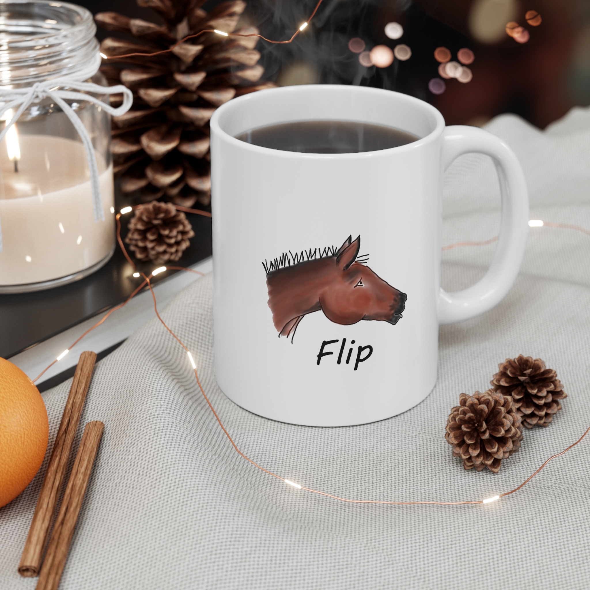 Horse Head Mug — 'Flip' Coffee Cup for Equestrians & Horse Lovers - Image 2