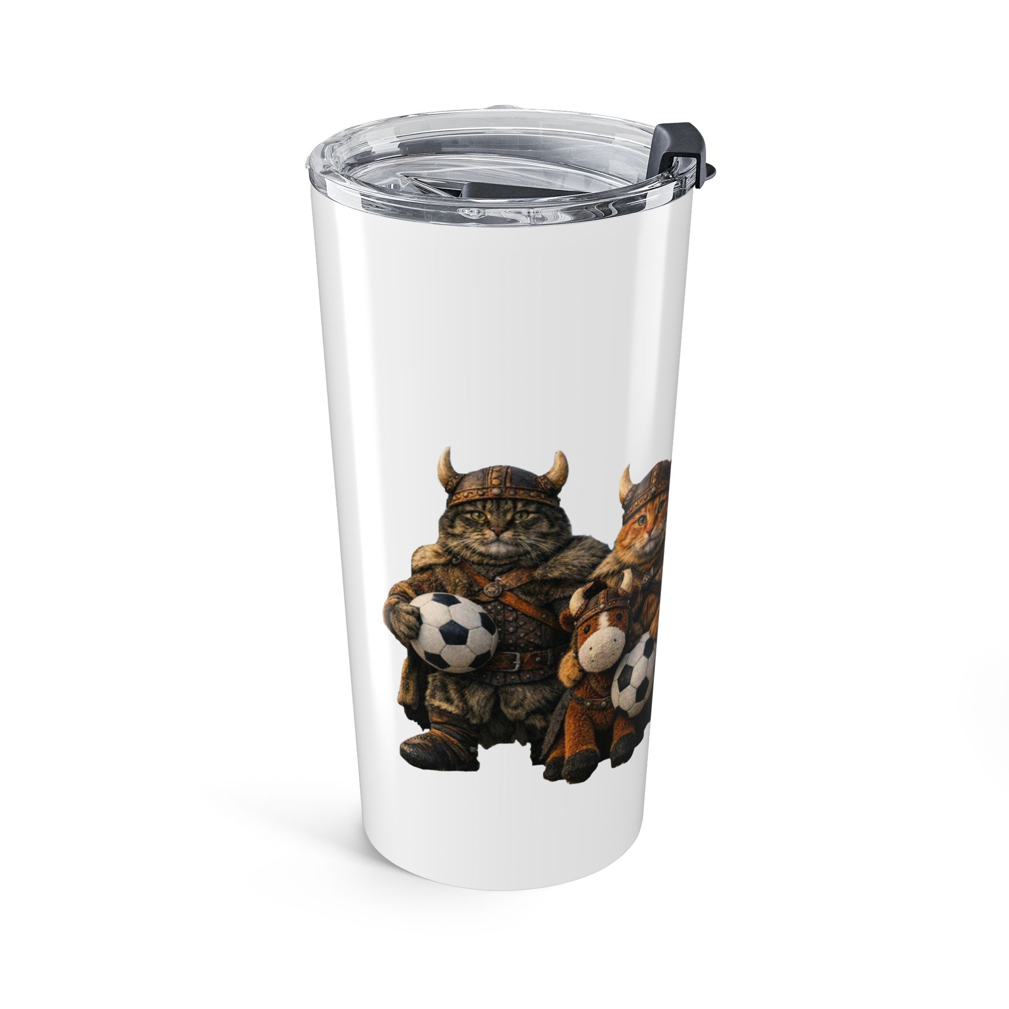 Flip & Friends - Viking Conquer Soccer 20oz Tumbler Travel Cup - Image 3