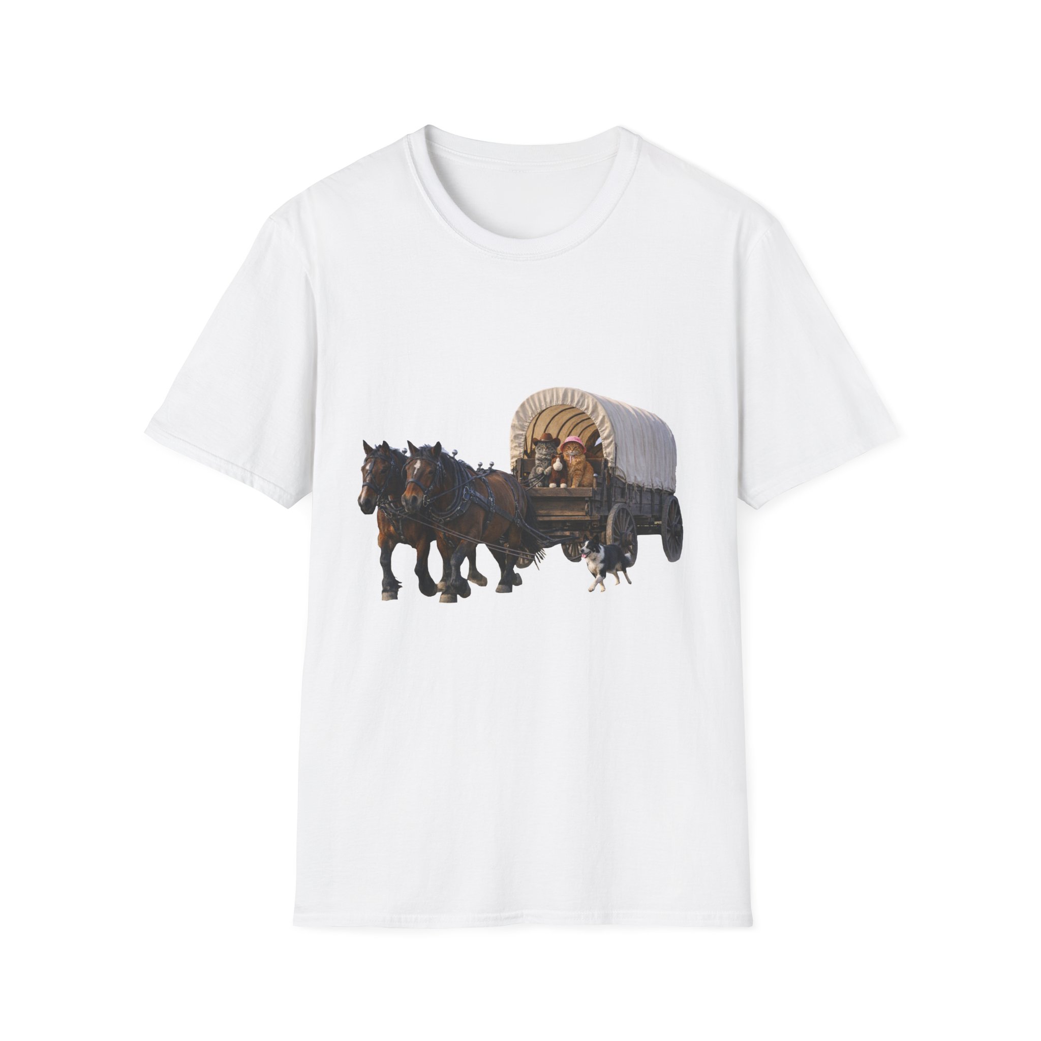 Flip & Friends - Pioneer Wagon Trail - Graphic T-Shirt - Image 2