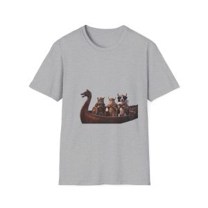 Flip & Viking Friends in Longship – Graphic Tee